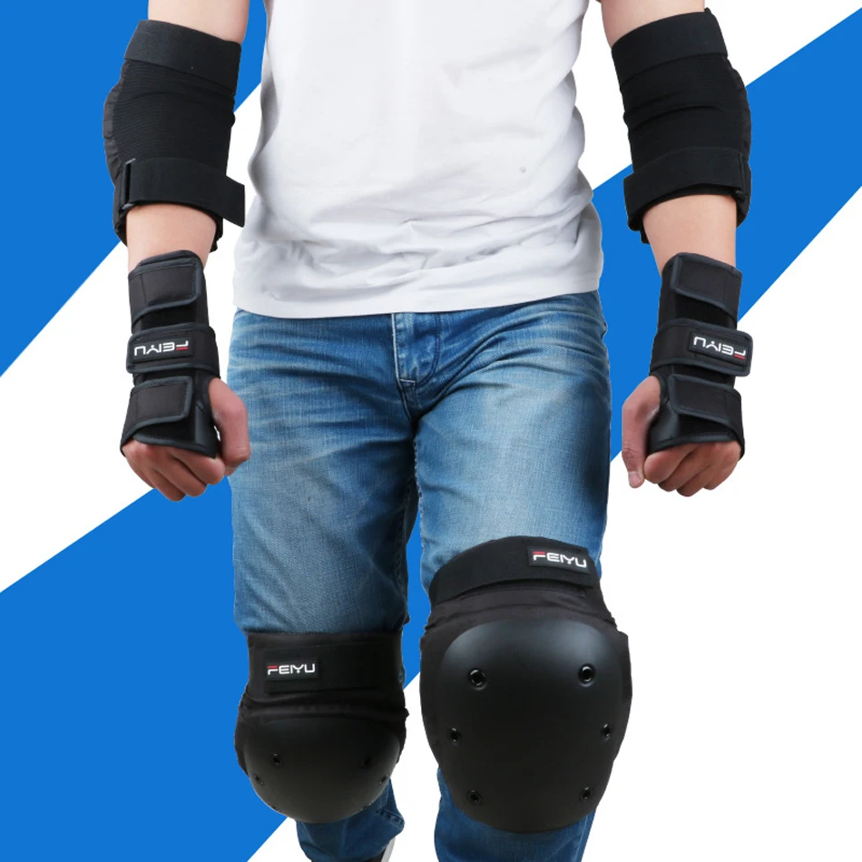 6PC New Wrist Elbow & Knee Pads Adult Child Roller Skates Skateboarding Skiing Protection Set Extreme Sports Safety Guard | Спорт и