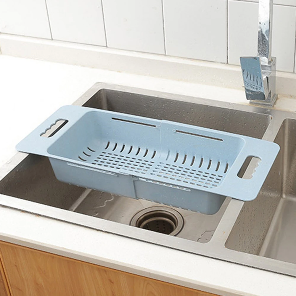 Выдвижная корзина для хранения полые сливные корзины раковины регулируемая