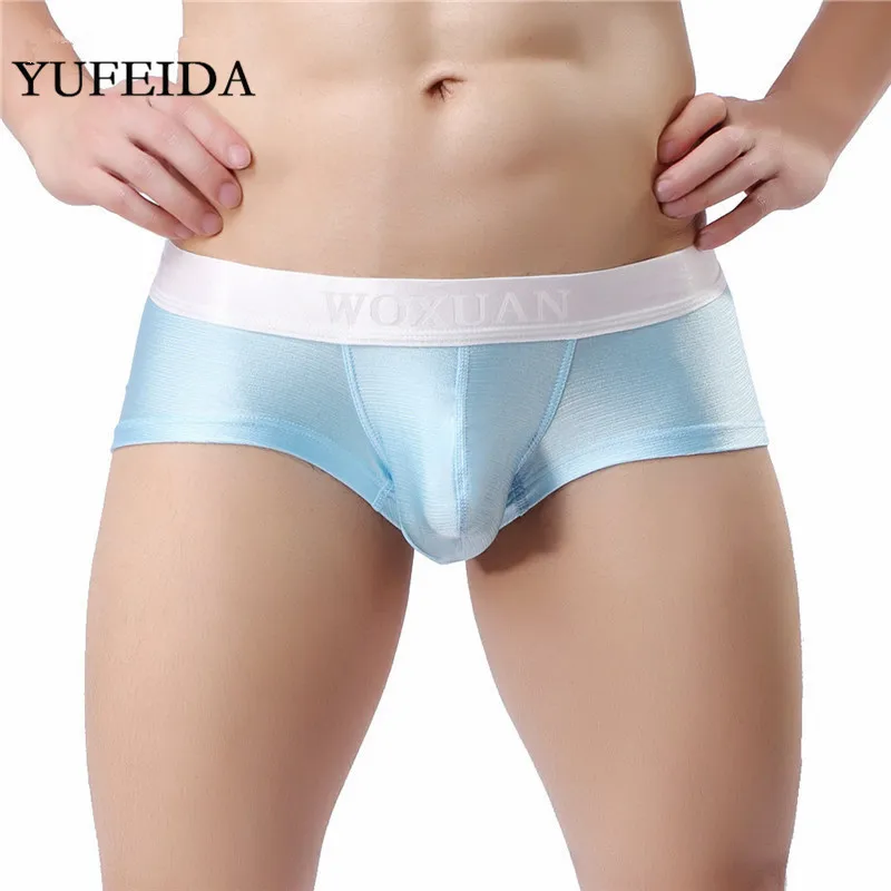 Сексуальное мужское нижнее белье YUFEIDA мужские трусы-боксеры с выпуклым карманом
