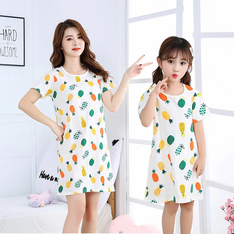 Детская семейная одежда Одинаковая для сна летняя женская | Мать и ребенок