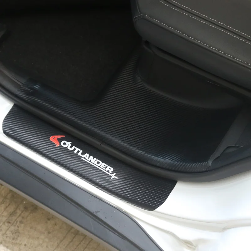 Высококачественная пороговая планка из искусственной кожи для Mitsubishi Outlander Samurai