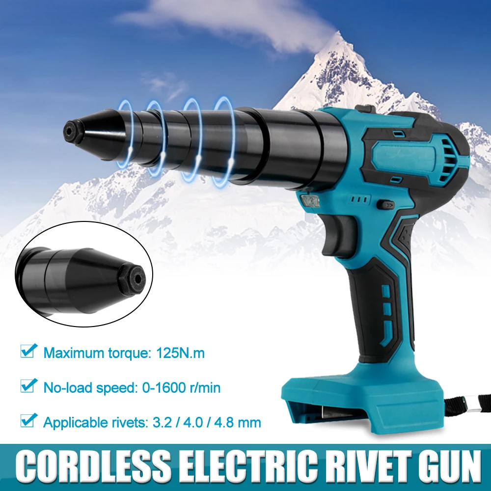 

Клепальный пистолет 3,2 мм-4,8 мм, беспроводной электрический пистолет с заклепками, электрические бытовые электроинструменты, отвертка, закл...