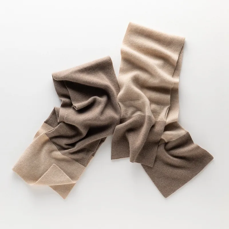 Naizaiga 100% cashmere beige brown patchwork warm thicken Women Shawl Female Wraps scarves ML11 |