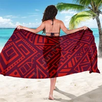 red tribe polynesians sarong 3d printed towel summer seaside resort casual bohemian style beach towel 02