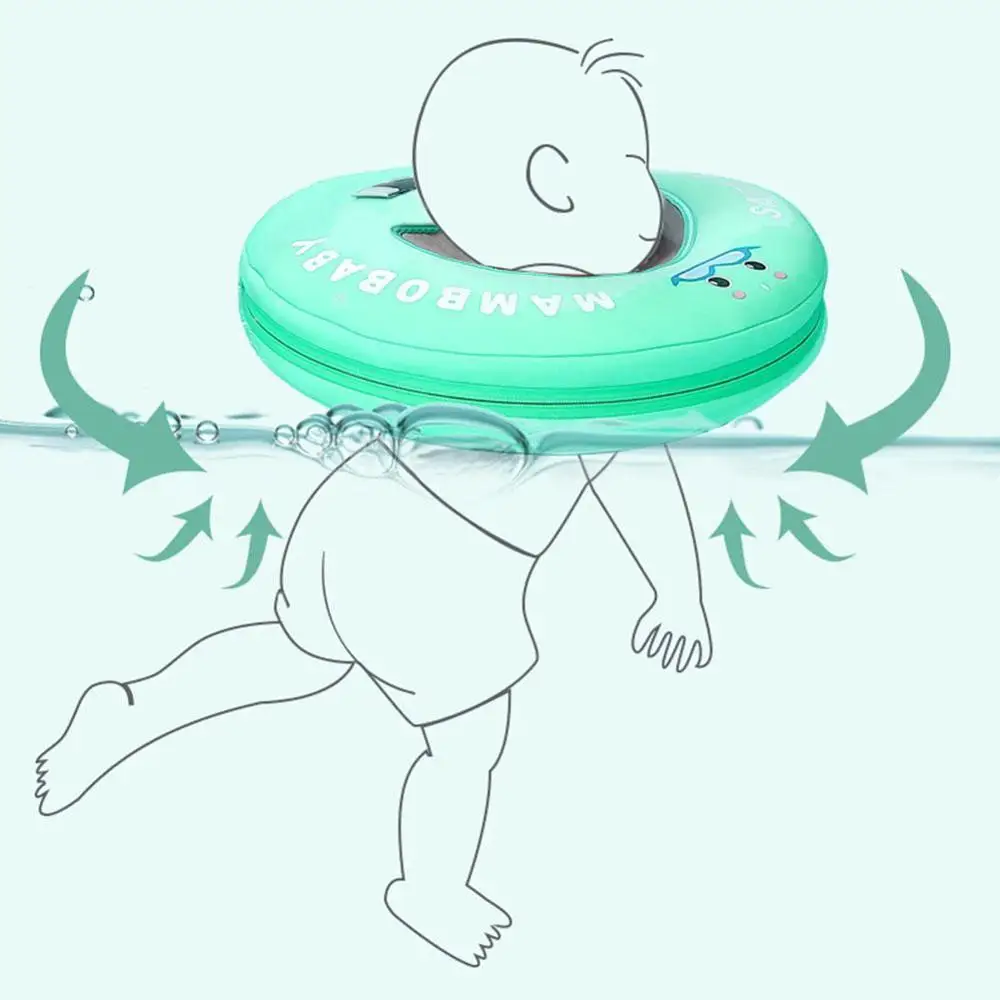 Anillo inflable circular para nataci&oacute;n, accesorios para nataci&oacute;n infantil, anillo de tubo para beb&eacute;, boya de ba&ntilde;o circular de seguridad-2