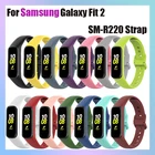 Силиконовый ремешок для смарт-часов Samsung Galaxy Fit 2 SM-R220, сменный ремешок 14 цветов для Samsung Galaxy Fit 2