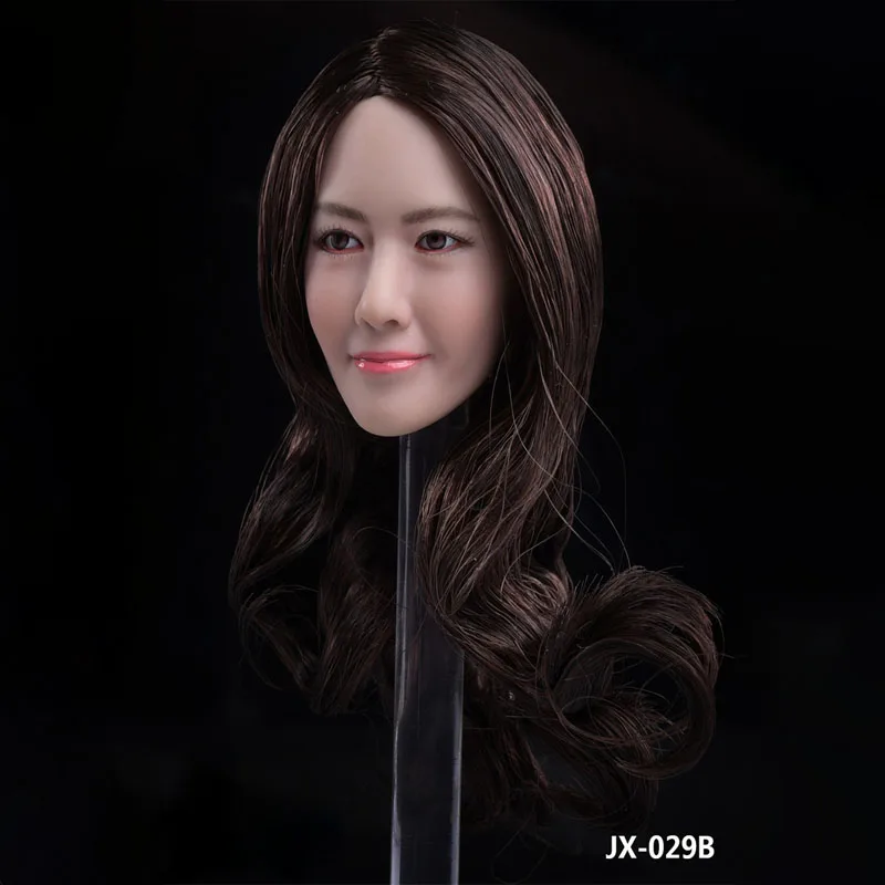 Масштаб 1/6 женский Азиатский как Lin Yuen голова скульптурная микро выражение модель