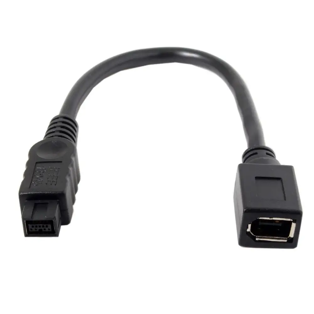 Cablecc черный цвет IEEE 1394 6 контактный разъем до 1394b 9 Firewire 400 800 кабель 20