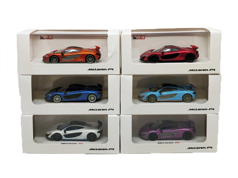 1: 64 цветная Модель Коллекция Модель автомобиля mlaren P1 литье под давлением миниатюрный автомобиль