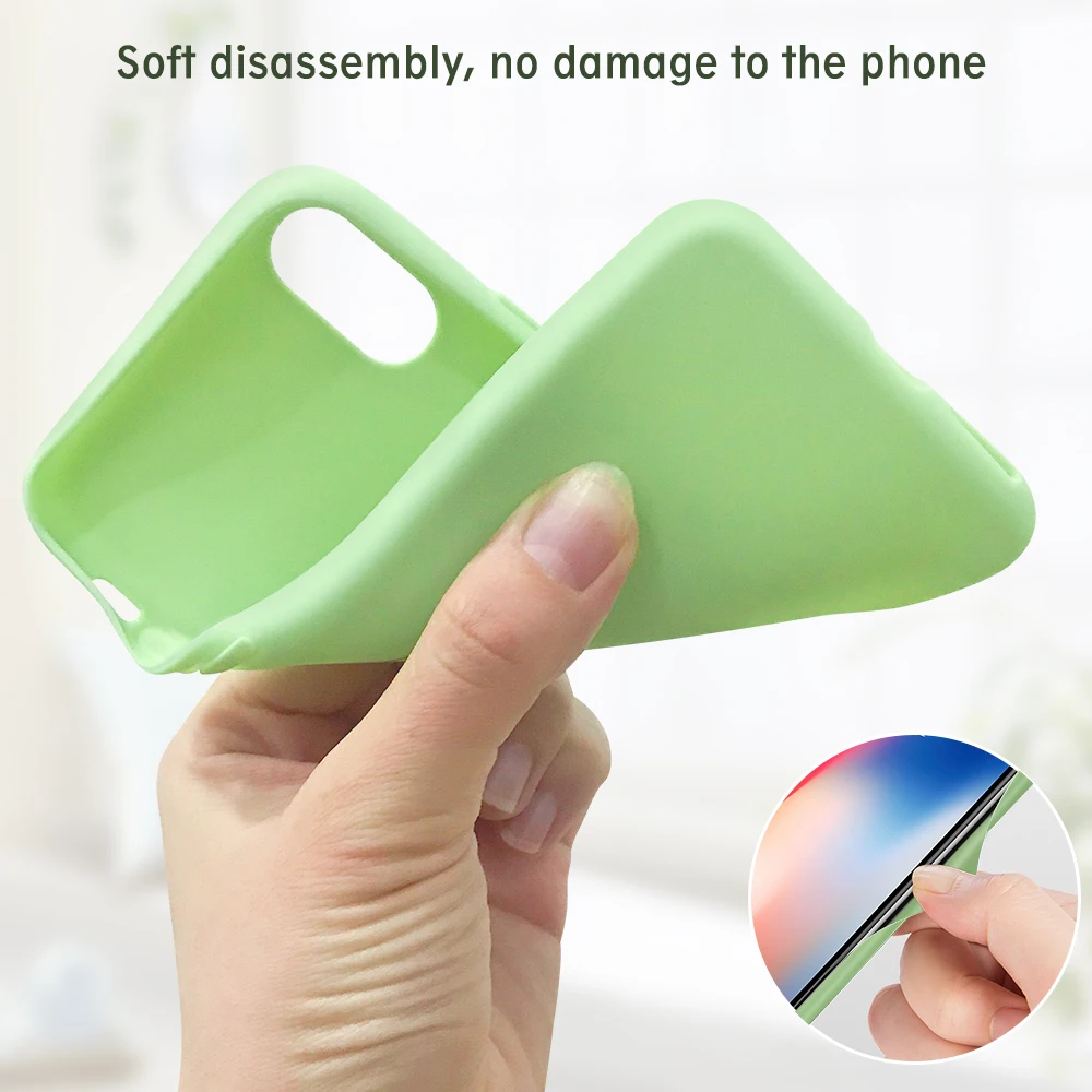 

Cute Avocado Case For iPhone 11 Case Shockproof Case Coque On iPhone 12 Pro Max Case XR X XS SE2020 7 8 6 6S Plus 5S Funda Cover