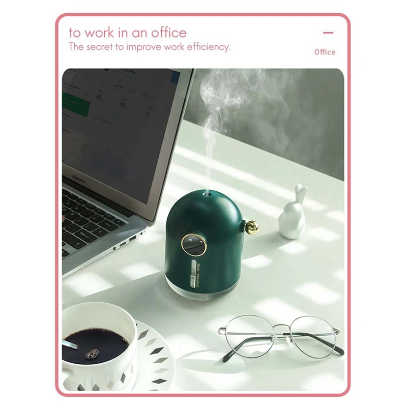 

Air Humidifier 300ML Submarine Ultra-Silent 6 Gears USB Aroma Essential LED Lights Night Lamp Air Purifier