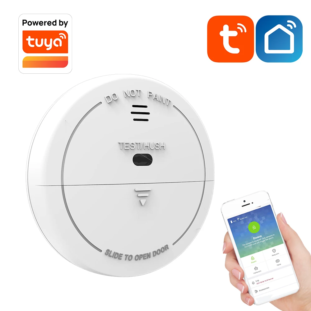 

Tuya wifi Smoke fire Alarm Home Security System Firefighters WiFi smoke Leakage Sensor Natural smoke leak detector no need hub