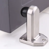 stainless steel door stopper heavy duty door buffer rubber silencer bottom mount door catcher furniture hardware