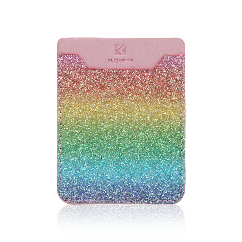 

1PC New Credit Card Holder Pouch Phone Storage Wallet Card Holder Credit Card Adhesive Stick-on Back Pocket Sticker Card Sleeve