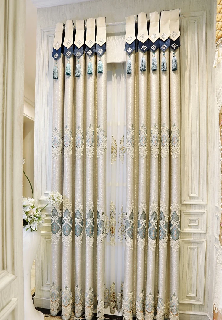 

Новые французские окна Meisi Mengsha в европейском стиле, вышитые, не занавески для спальни, гостиной, затенение, готовые, Лидер продаж