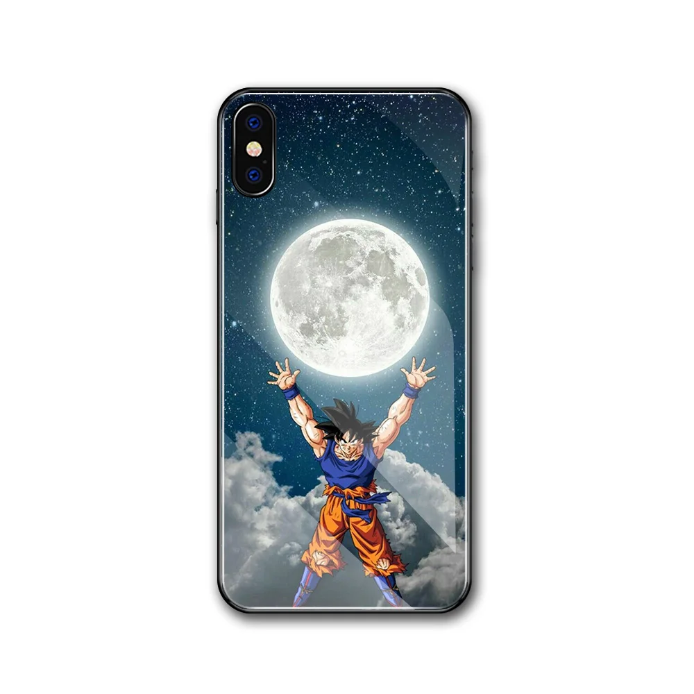 02204 Чехол Finder для iphone XS чехол Dragon Ball Супер Saiyan чехол из закаленного стекла для iphone 6 6S 7 8 plus X XR XS MAX 11 pro max - Цвет: 02204