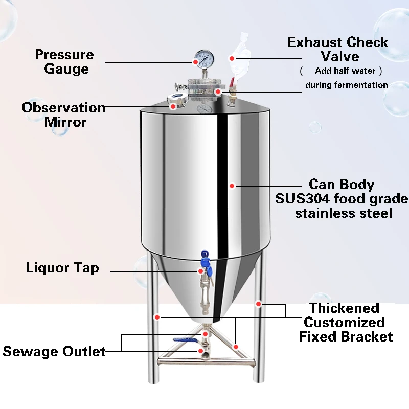 304 Нержавеющая сталь ликер бак запечатанной коробке бочка для ликера контейнер