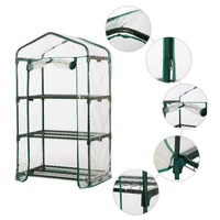 1pcs 4 types mini greenhouse small plant greenhouses rack stands cover garden house for outdoor indoor garden dropshipping