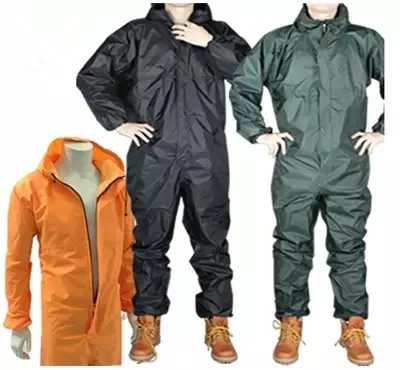 

Waterproof, Oil-proof, Dust-proof, Spray-painted Suit, One-piece Men's Hooded Overalls