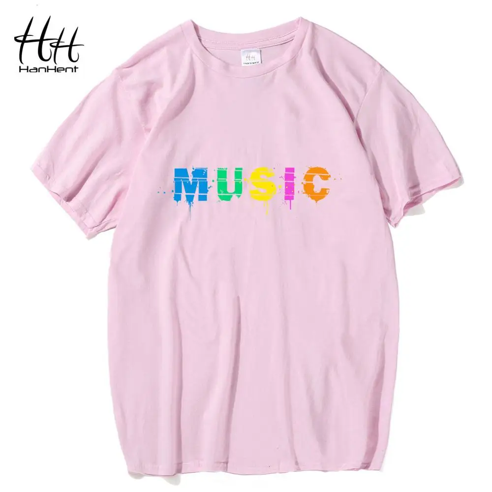HanHent New Rap Men Tshirt Short Sleeve Cotton Men's Tops Tees Music Shirt 2019 Streetwear Fashion Hip Hop T shirt Male Hipster | Мужская