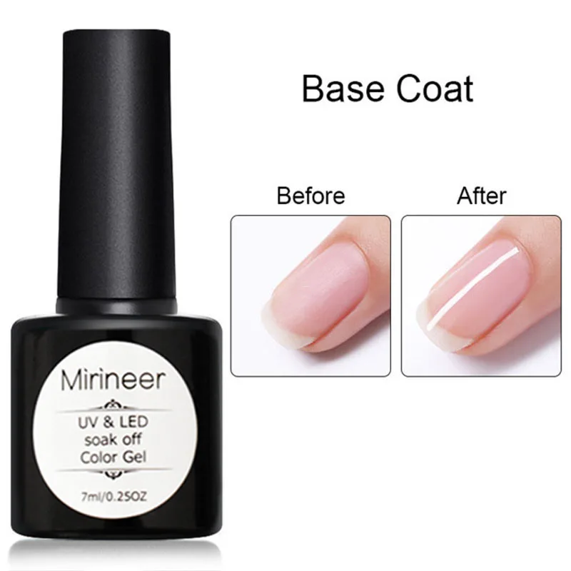 Mirineer 7 мл не протирать Базовое покрытие Цветной Гель-лак для ногтей матовый УФ