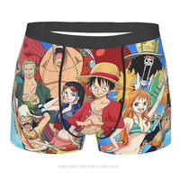 crew one piece monkey d luffy anime underpants breathbale panties mens underwear ventilate shorts boxer briefs