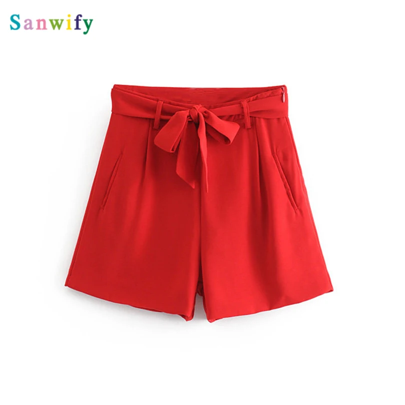 

Women Stylish Shorts Pockets Side Zipper Fly Female Casual Shorts