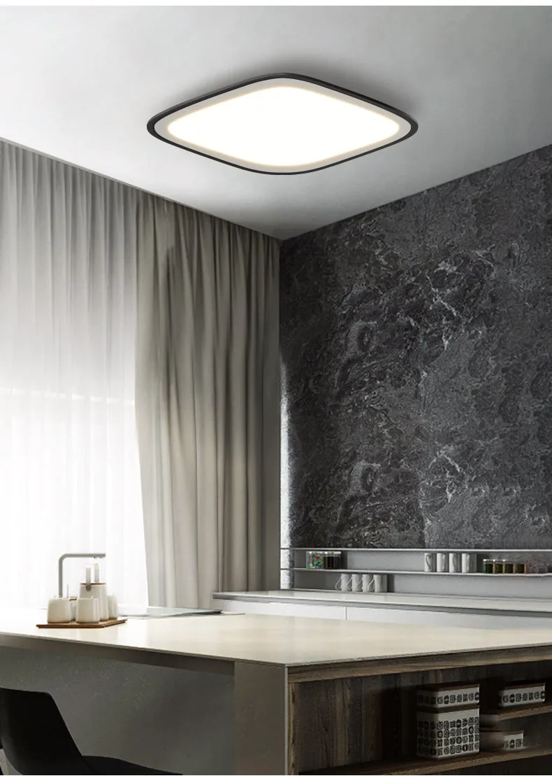 

Modern simple three-color ceiling lamp living room lamp bedroom corridor lamp personality atmospheric Ceiling Lights