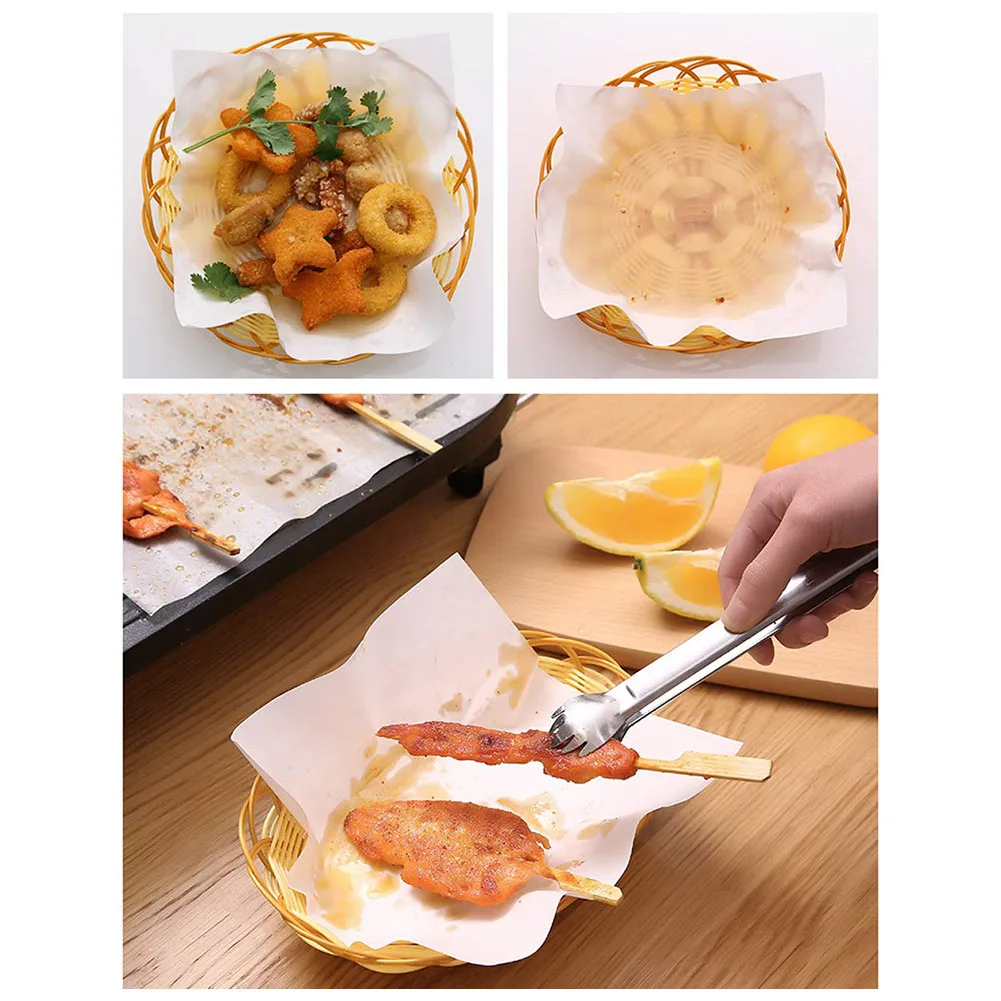 50 листов/пакет кухонная бумага Tempura маслопоглощающий лист для слива глубоко
