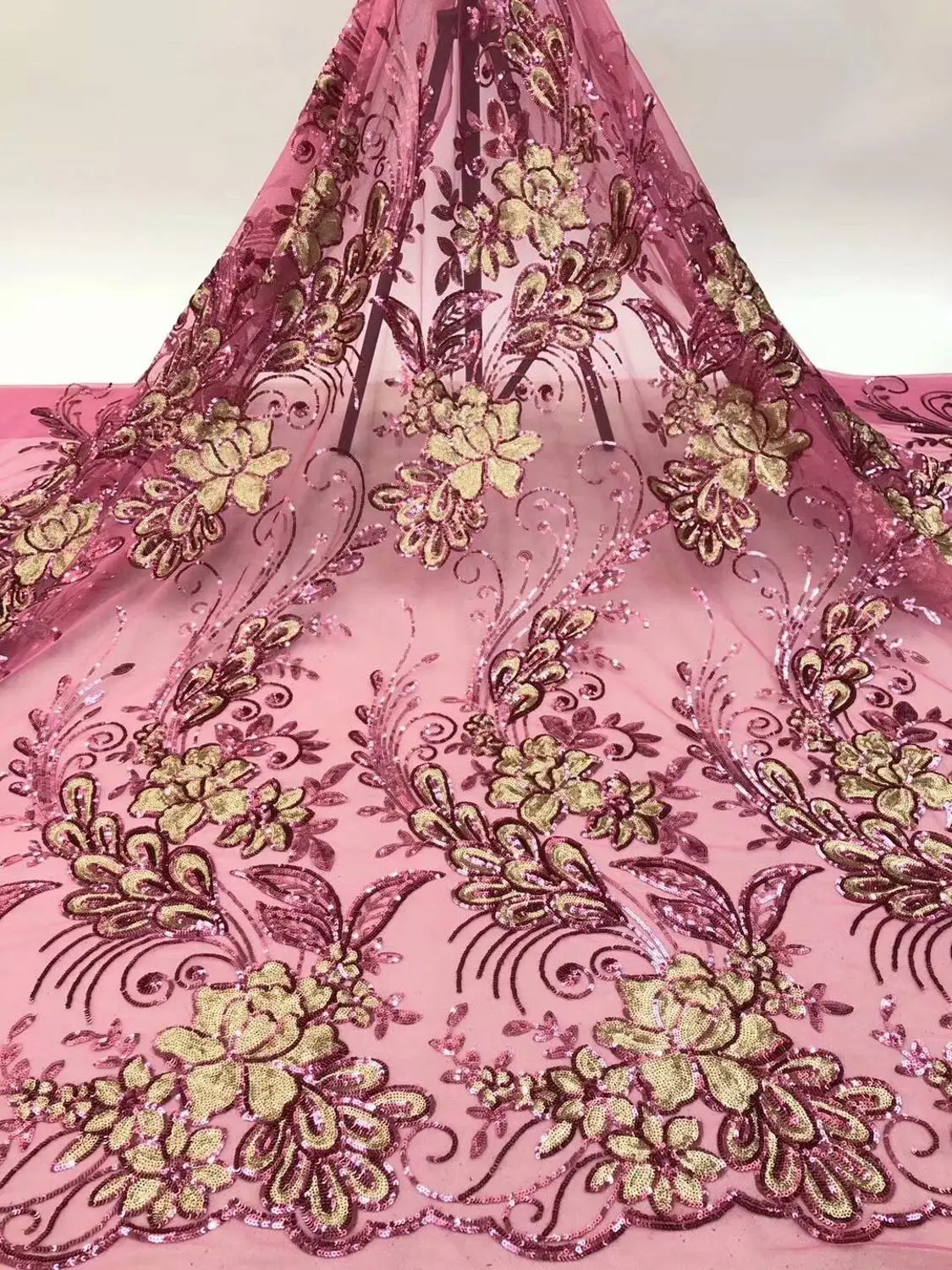 Горячая Распродажа африканская кружевная ткань 2020 Высококачественная блестящая