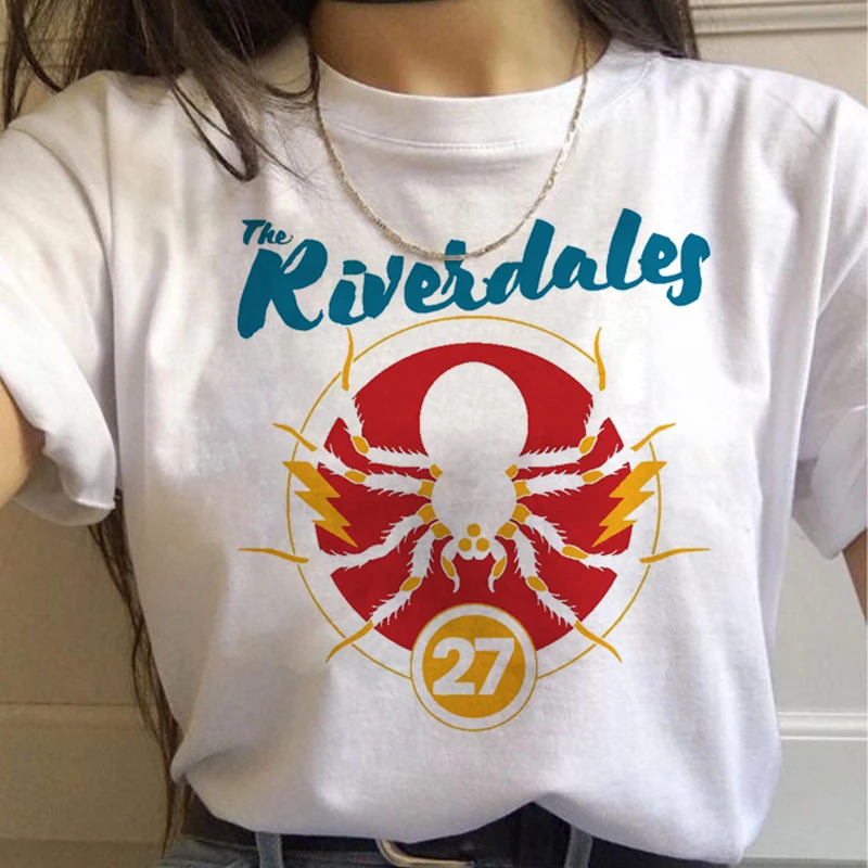 Футболка Riverdale в стиле Харадзюку с изображением змеи саутсайда женские футболки