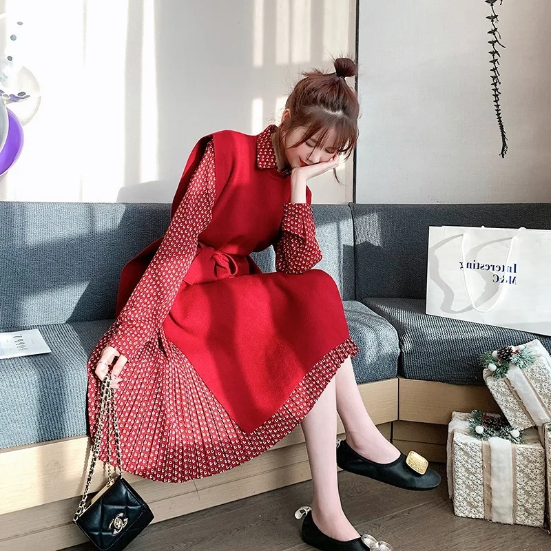 [EWQ] 2020 весеннее Новое японское платье-свитер без рукавов универсальная жилетка