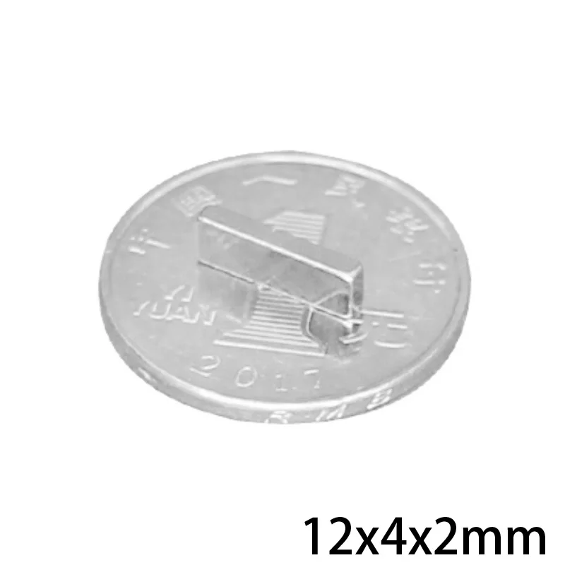 20 ~ 1000 шт 12x4x2 мм мощные магниты лист 12 X 4 постоянный магнитный блок Тонкий