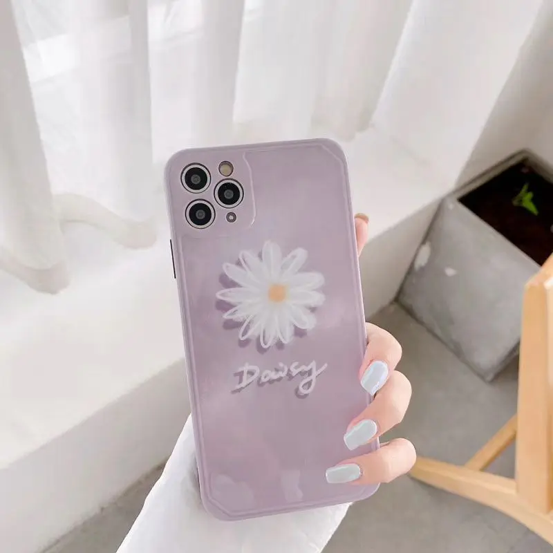 

Sweet Frosted Daisy Mobile Phone Cases for iPhone 11 Pro Max 11 11 Pro X Xs Max Xr 7 8 Plus Fashion Soft Shell New