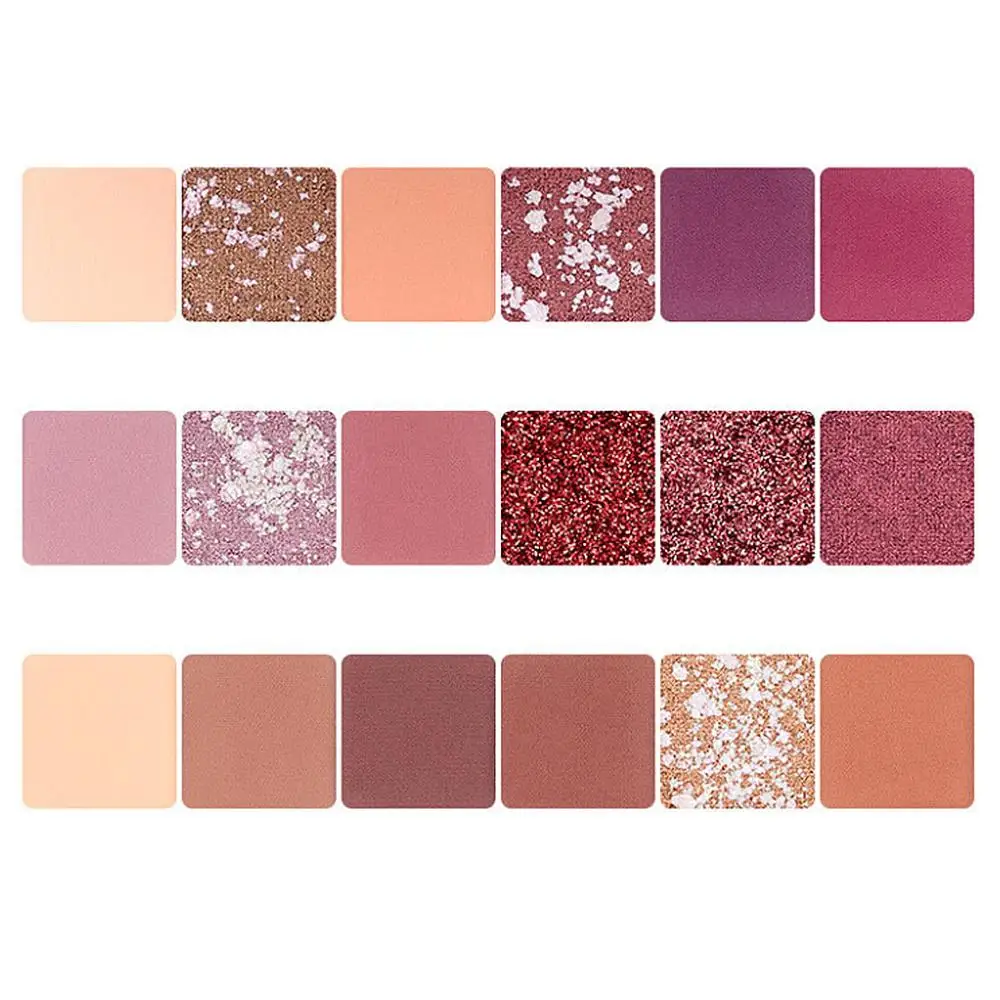 18 цветов нюдовые блестящие тени для век стойкие матовые мерцающие |
