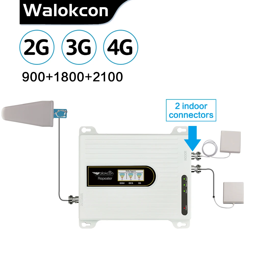 Усилитель сотового телефона 2G 3G 4G трехдиапазонный усилитель мобильного сигнала 2