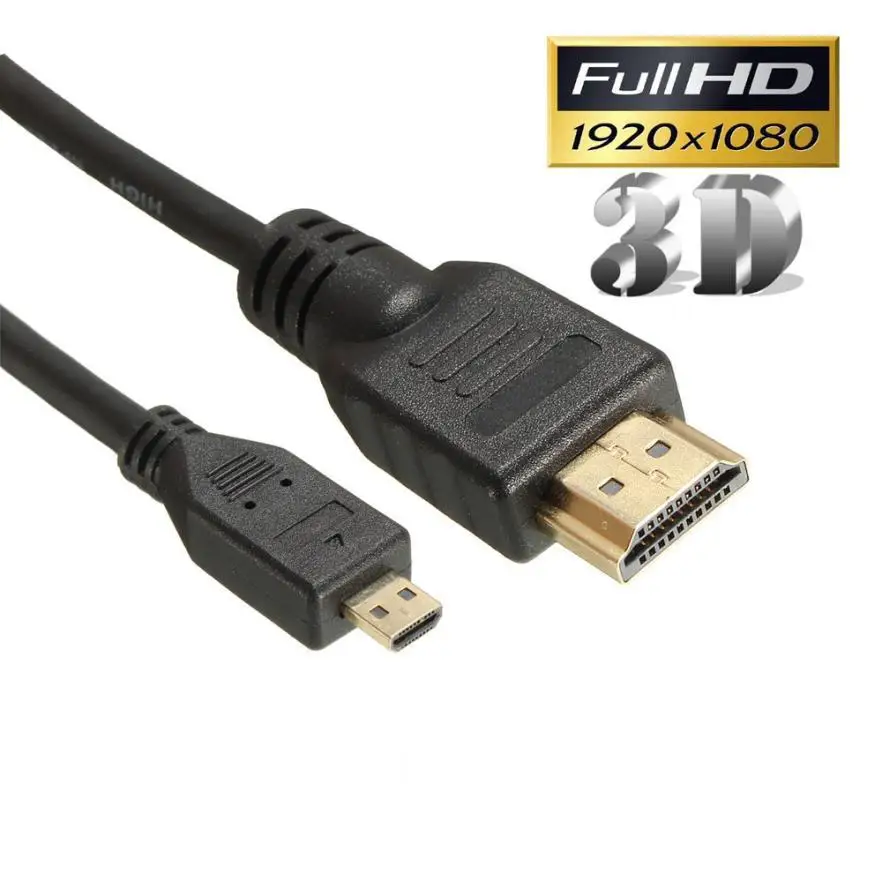 Kuulee 1 8 м Micro HDMI к 1080p кабель TV AV адаптер для мобильных телефонов планшетов HD |