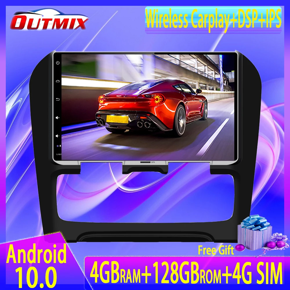 저렴한 4G + 128G 무선 2 Din For Citroen C4 2012 2013 2014 안드로이드 10.0 스크린 플레이어 오디오 라디오 GPS Navi Wifi 헤드 유닛 자동 스테레오