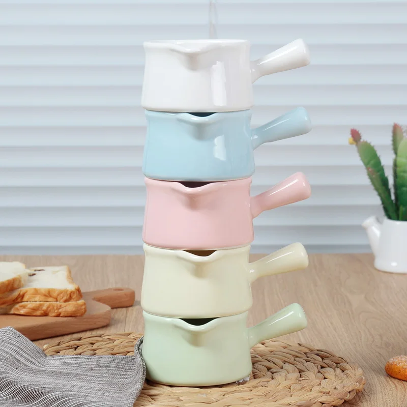 Японские Соусники для молока 55 мл с ручкой и острым орлом пенообразующий горшок