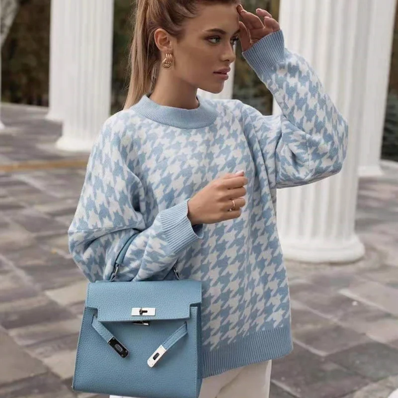 

Новые толстовки Осенние и зимние свитера женские с круглым вырезом