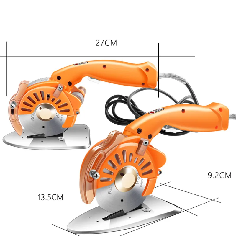 

Cutting Tools Hand Push Round knife Cutting Machine Leather Fabric Electric Round Hand Push Adjustable Speed Automatic Sharpenin