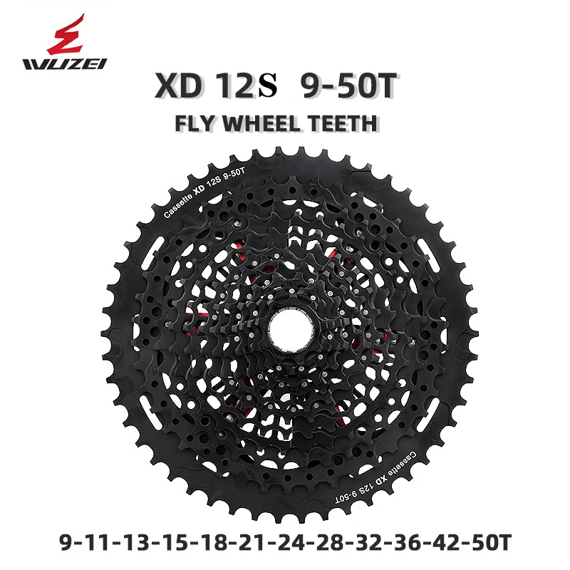 Велосипедная кассета wuзел 12 s MTB freewheel 9-50T Скоростей совместимая со спиралью XD freexd