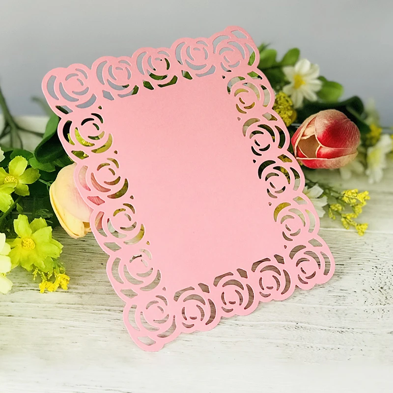 Цветы для приглашения штампы резки металла Скрапбукинг Новый 2019 рамка Ремесло DIY