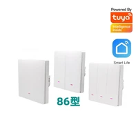 123 gang home use residential 2 4g wifi wall switch wireless electric switch for lamp tuya smart life app goolge and alexa
