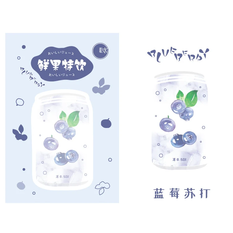 AngelHere хранения 30 шт./компл. Kawaii планировщик Стикеры с фруктовым соком шаблон липкий блокнот для заметок студент Kawaii стикер для канцелярских товаров - Цвет: Purple