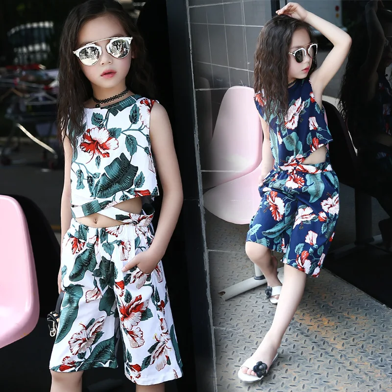 

Girls Clothing Suits Summer Kids Clothes Sets for Girls Fashion StyleShirts & Pants Sets for Children Princess Tops & Pants Sets