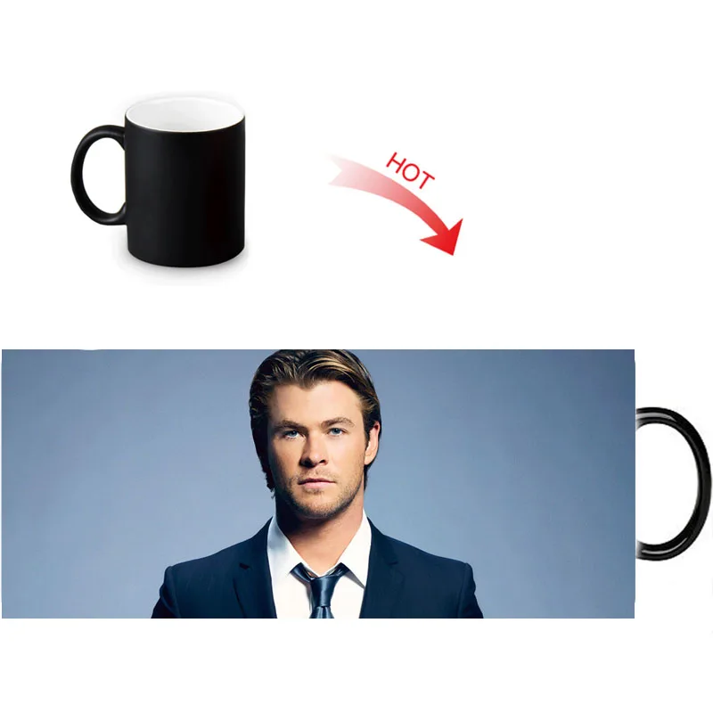 Забавные кружки с рисунком Криса хемворта кружка для кофе меняющая цвет чашка