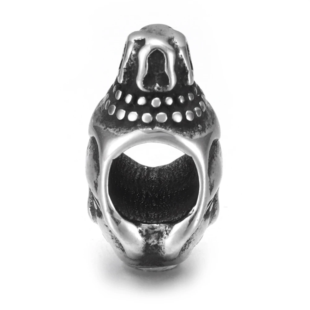 Stainless Steel Buddha Bead Polished 5mm Large Hole Metal Beads Buddhist Charms for DIY Jewelry Making Accessories | Украшения и