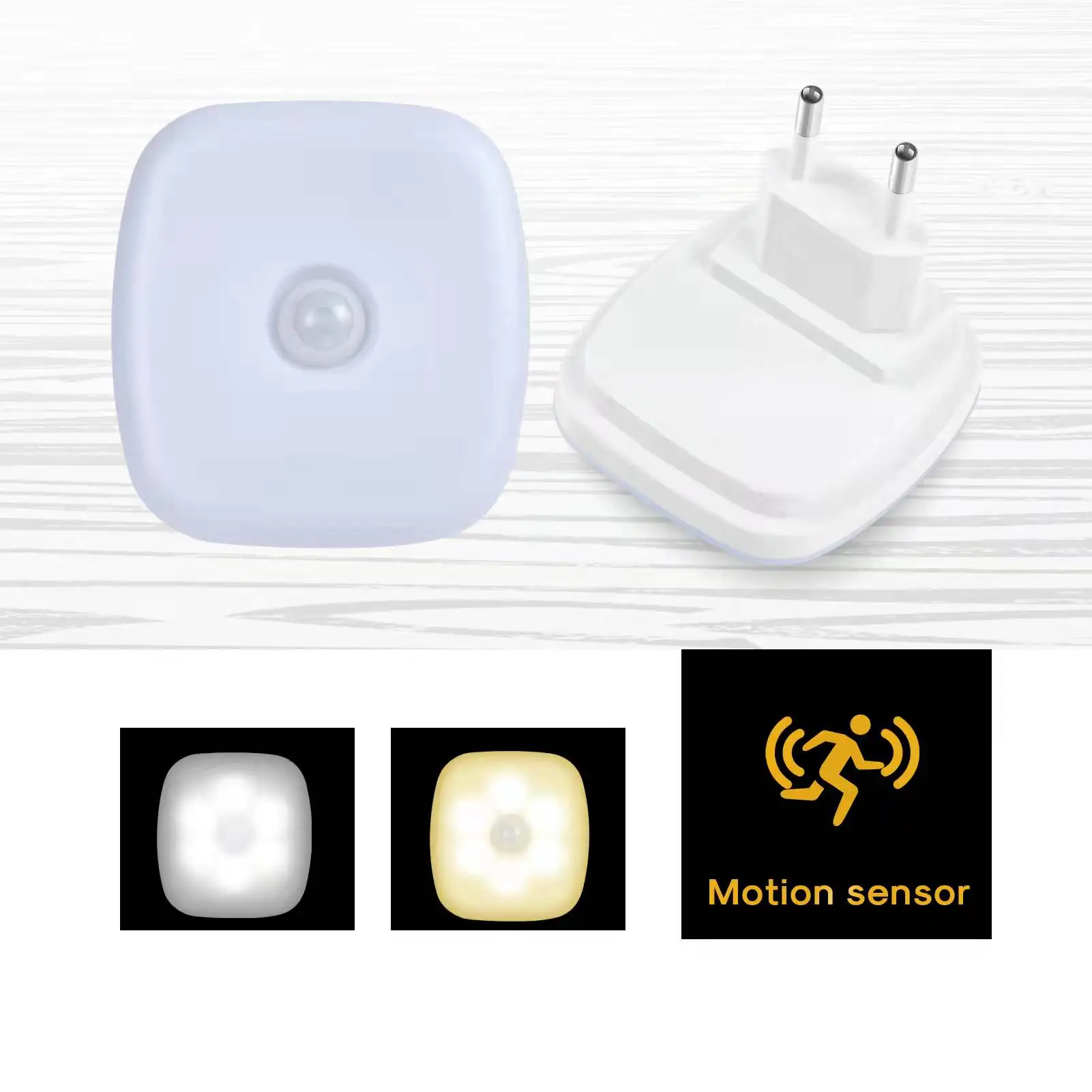 

Night Light Met Eu Plug Smart Motion Sensor Led Night Lamp Wandlampen Voor Thuis Gangpad Wc Bedlampje Voor hal Pathway A3