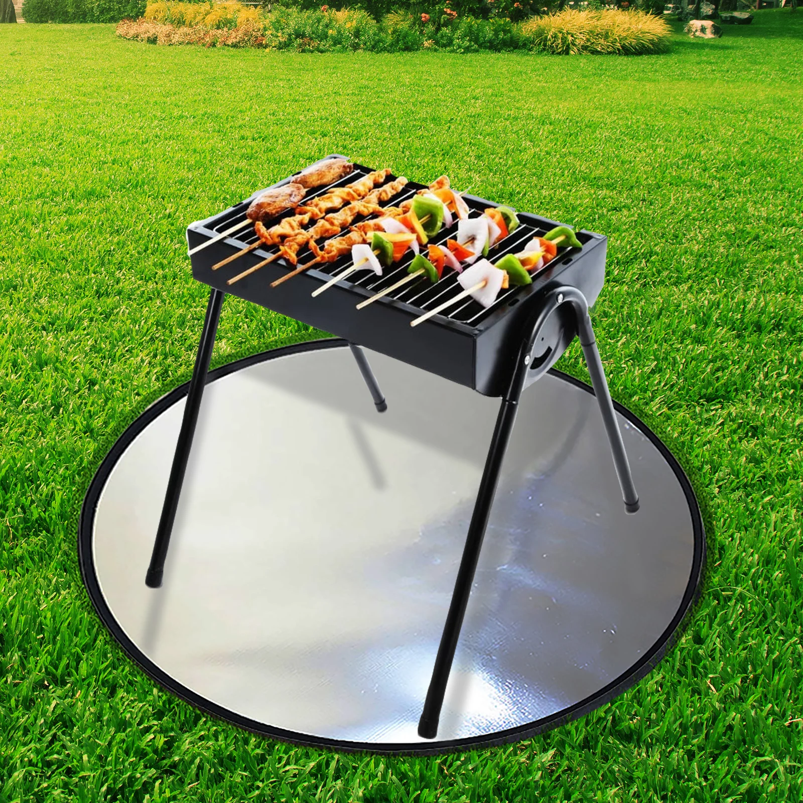 

Fireproof Camping BBQ Mat Portable Pocket Flame Retardant Insulation Heat Resistant Barbecue Grilling Floor Mats Picnic Blanket